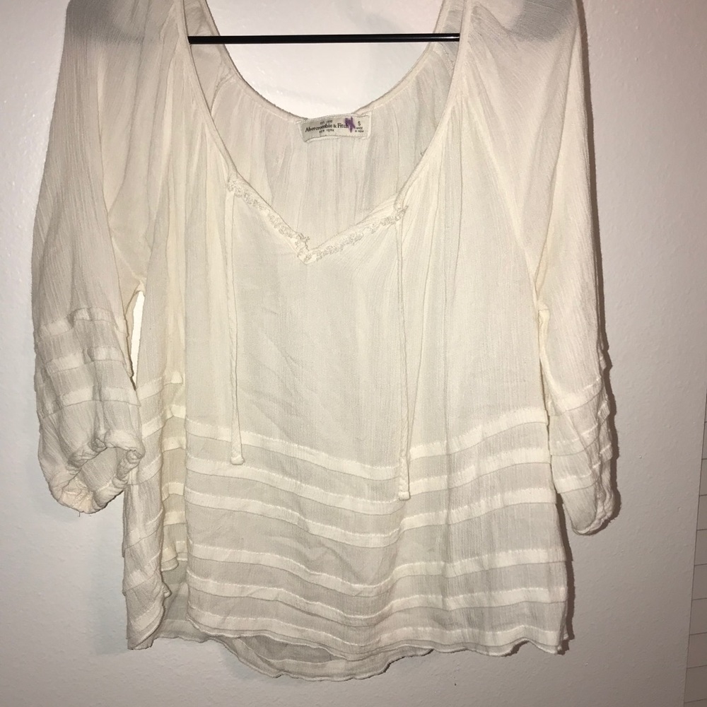 Loose cream blouse